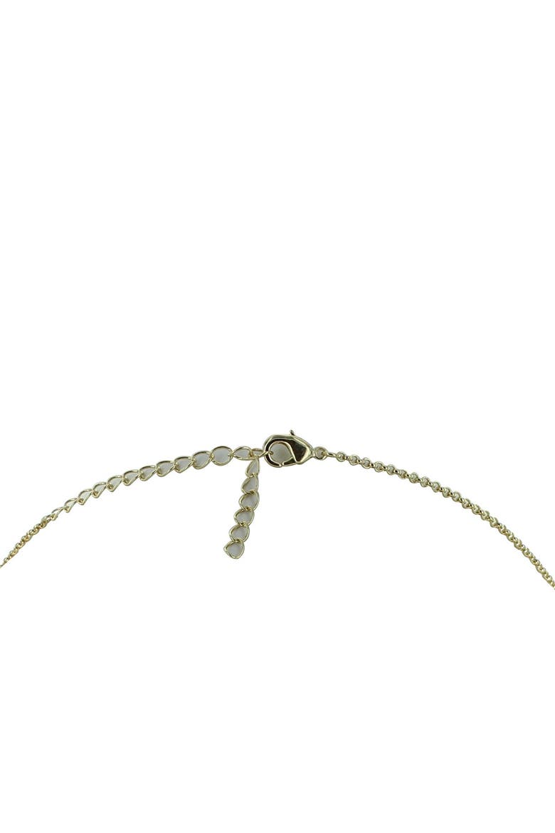 Glenna Matte Stone & Fringe Pendant Necklace, Alternate, color, GRAY