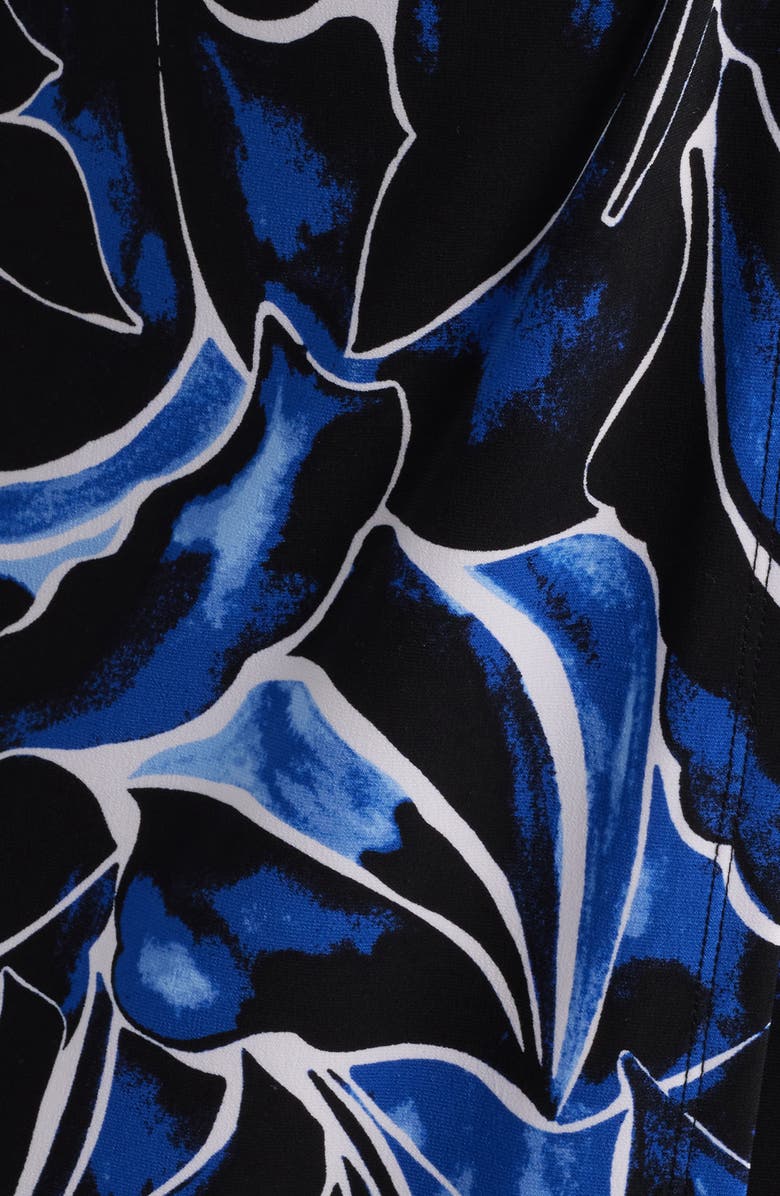 Anne Klein Abstract Print Flutter Sleeve Wrap Dress, Alternate, color,
