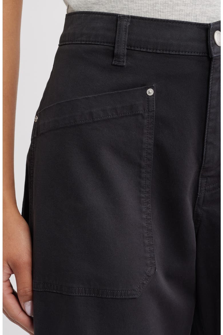 Billie High Waist Barrel Leg Jeans, Alternate, color, DARK CINDER