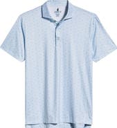 johnnie-O Backcourt Shuttlecock Print Featherweight Performance Polo