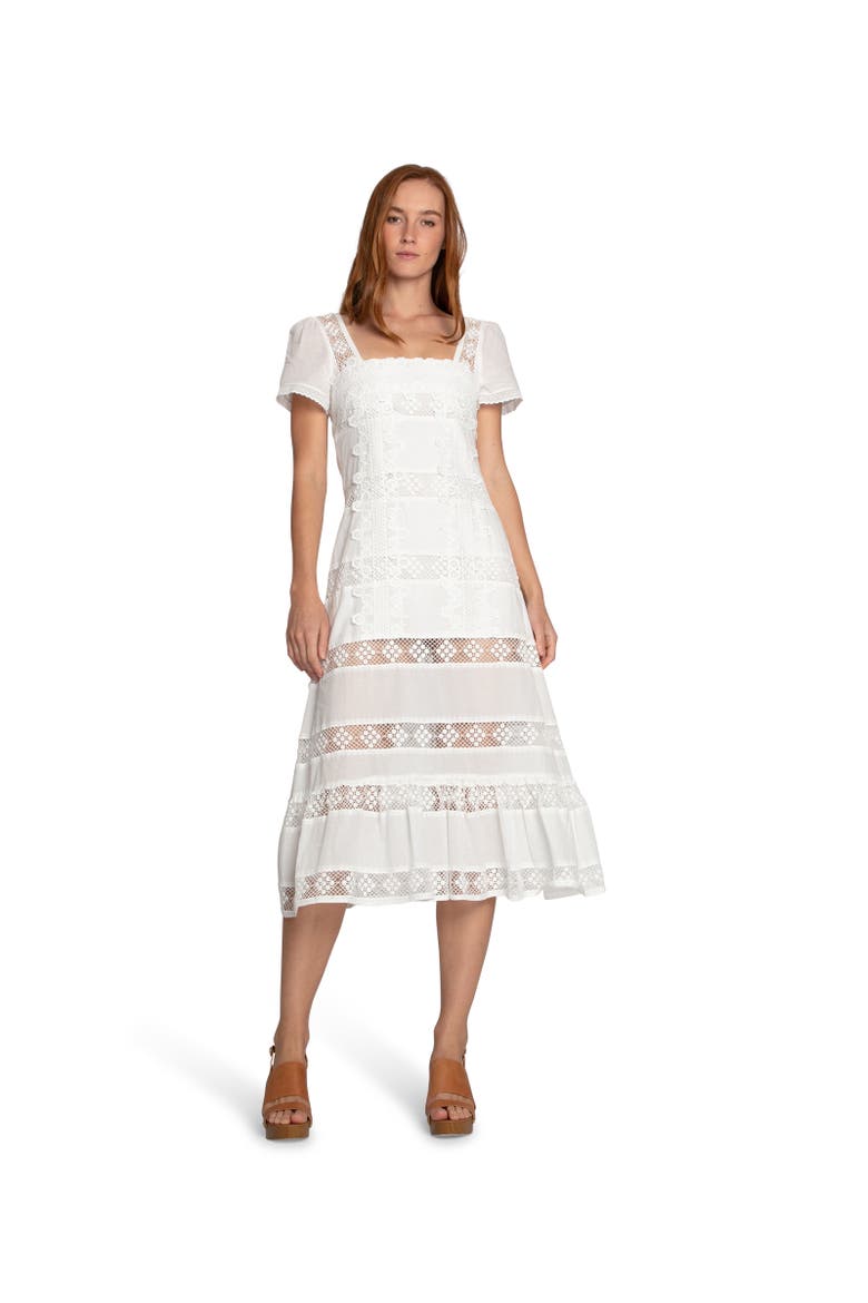 The Wild Rose Hour Lace Dress, Main, color, White