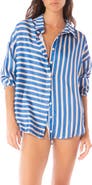 Maaji Azure Manele Stripe Cover-Up Shirt