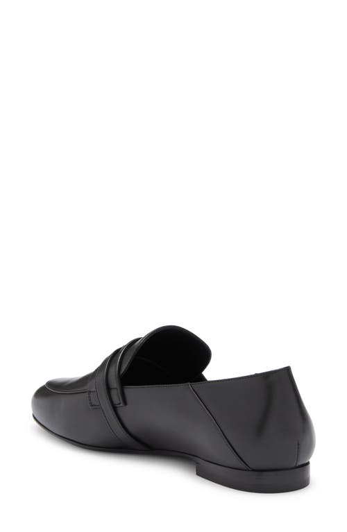 Longchamp Buckle Strap Loafer In Black