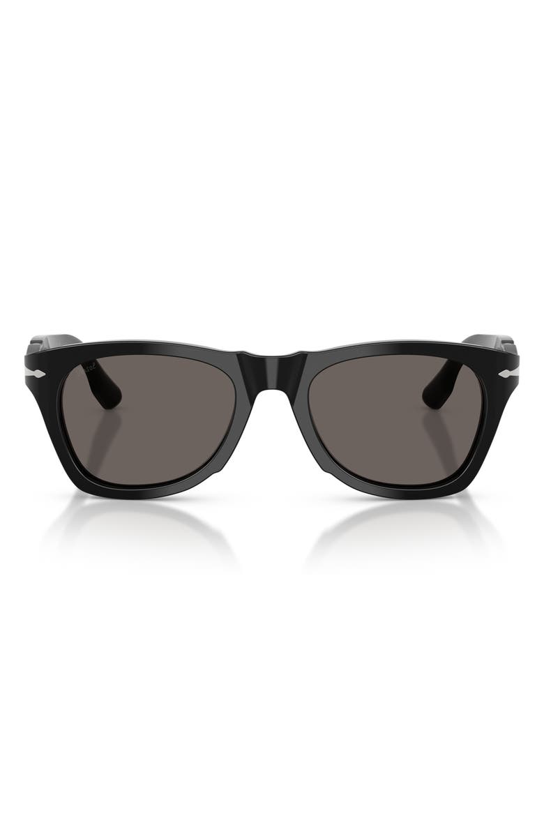 Persol 51mm Phantos Sunglasses, Main, color, Black / Dark Gryey