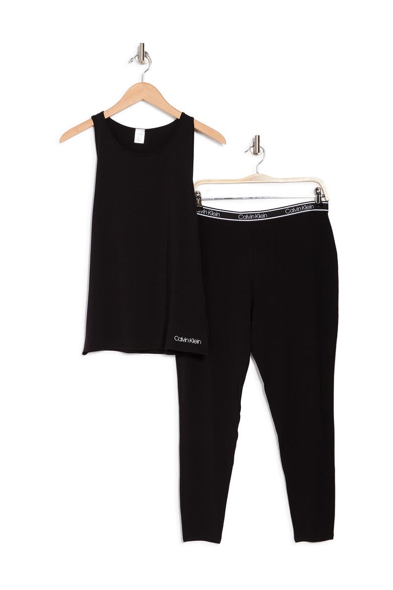 Tank & Joggers 2-Piece Pajama Set, Alternate, color, UB1 BLACK