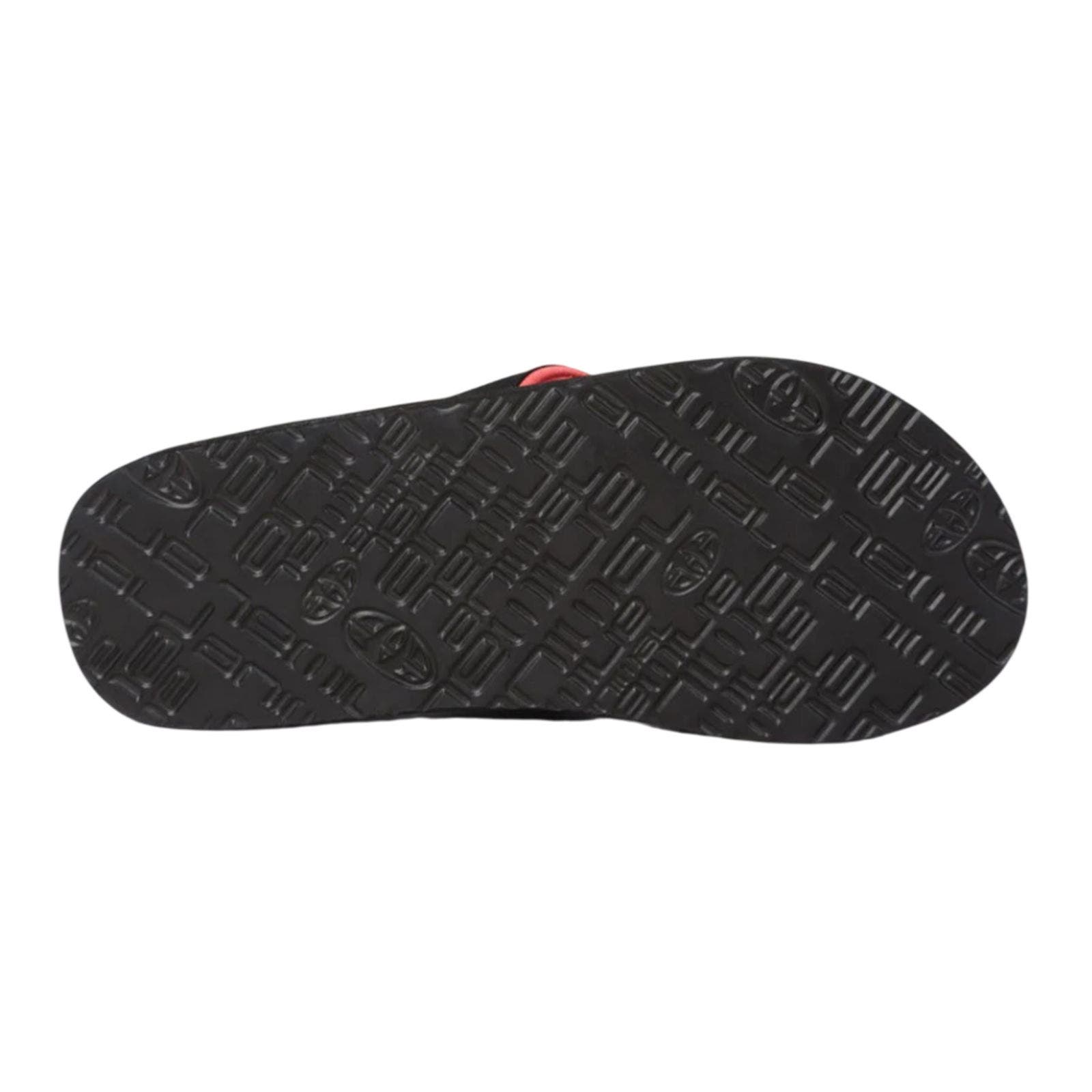 Leaf Print Flip Flops, Alternate, color, Bright Orange