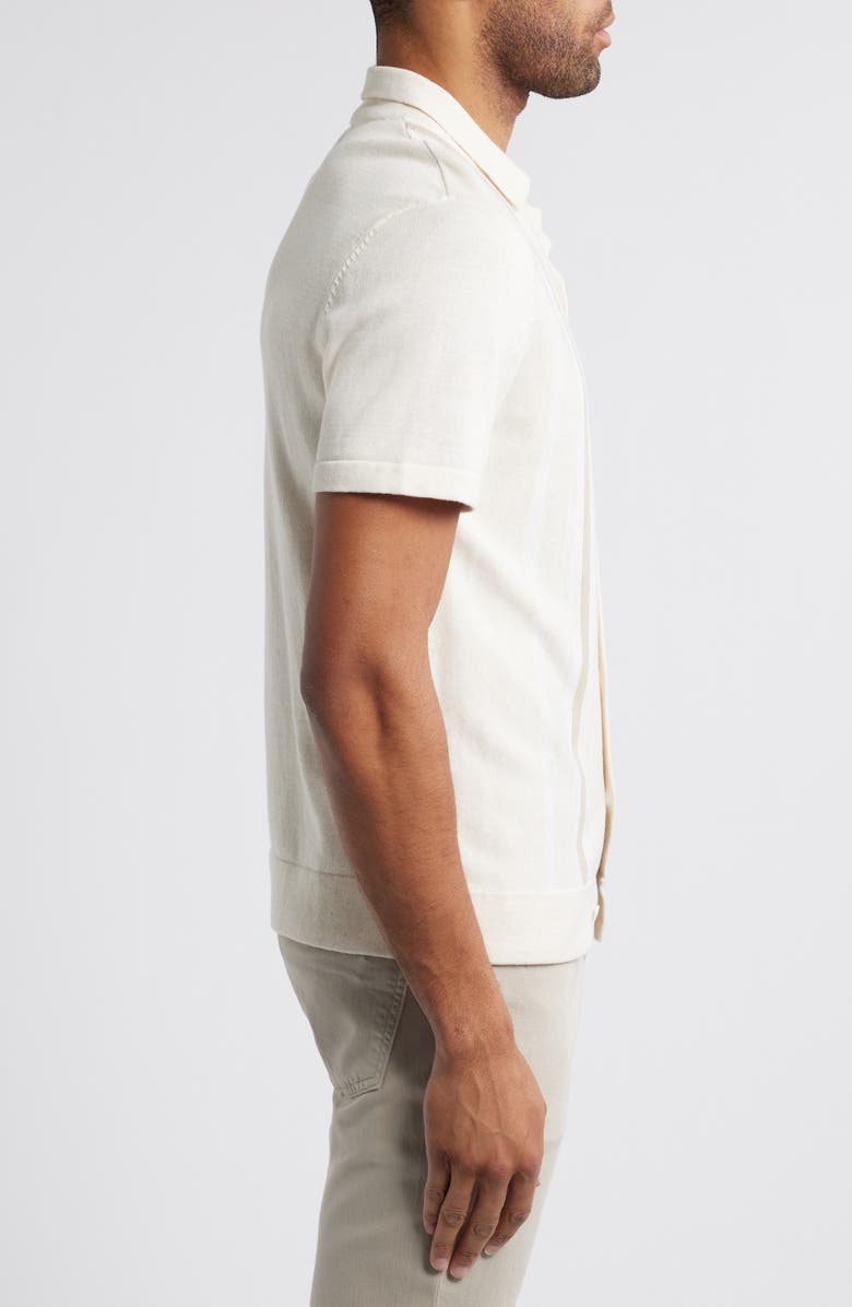 Rails Silas Stripe Camp Shirt, Alternate, color, Latte Multi