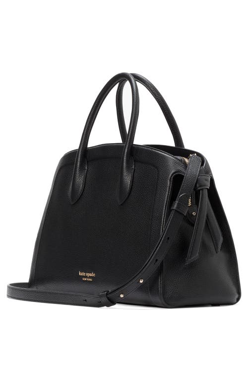Kate Spade New York Knott Large Zip Top Satchel Bag In Black