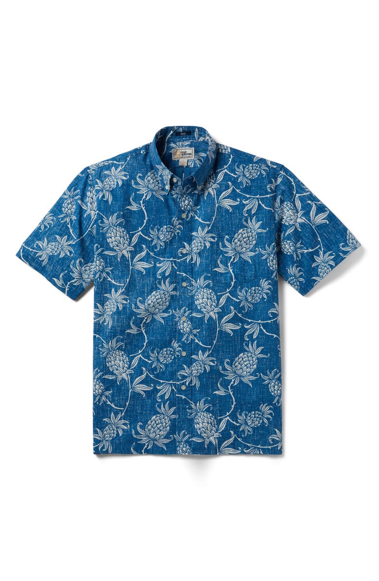 Reyn Spooner Aloha Welcome Short Sleeve Sport Shirt, Main, color, 
