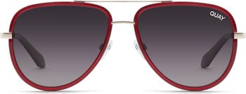 Quay All In Medium Aviator Sunnies in Tortoiseshell main image 1