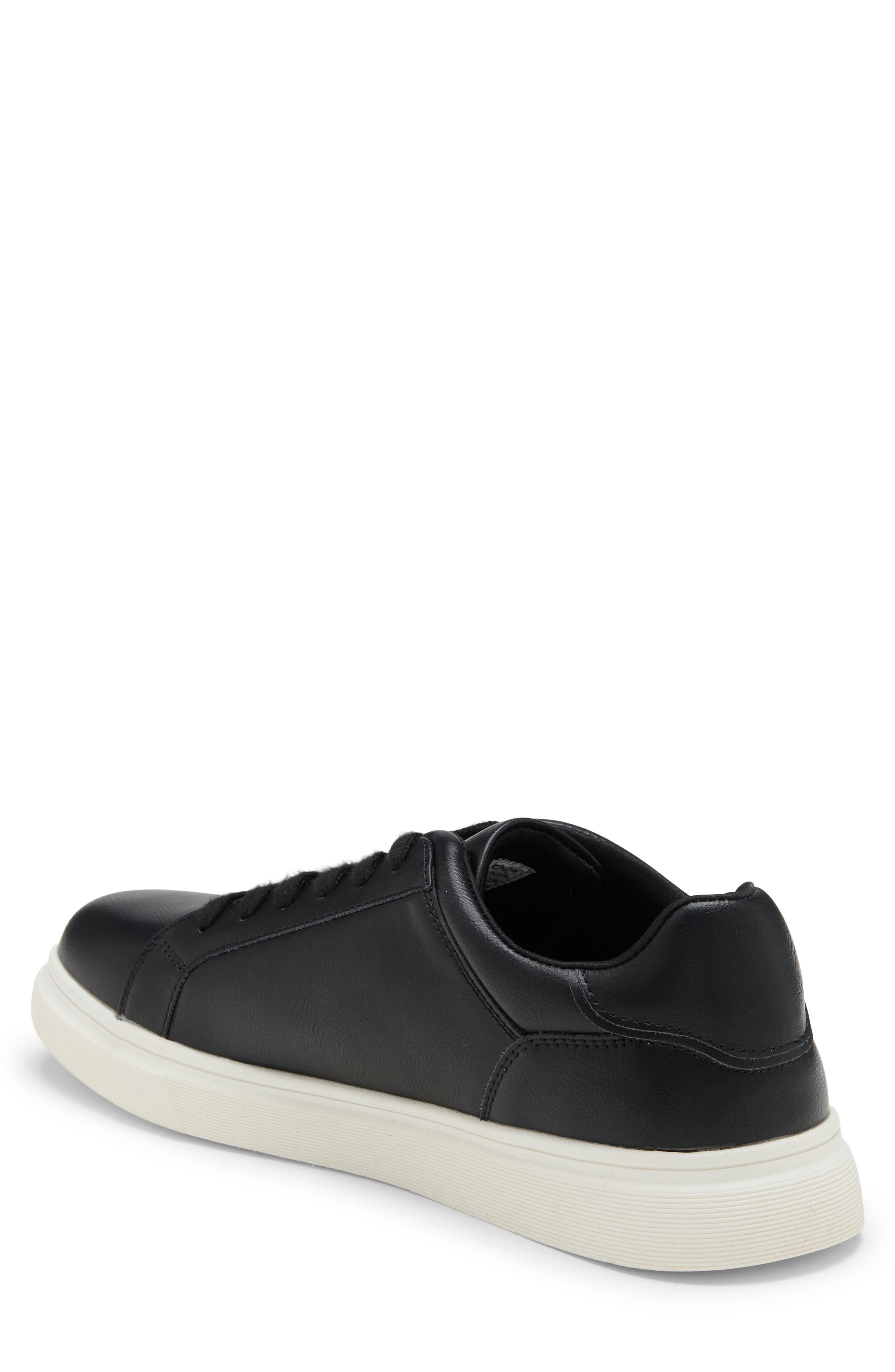 Mpillot Faux Leather Sneaker, Alternate, color, BLACK LEATHER PU
