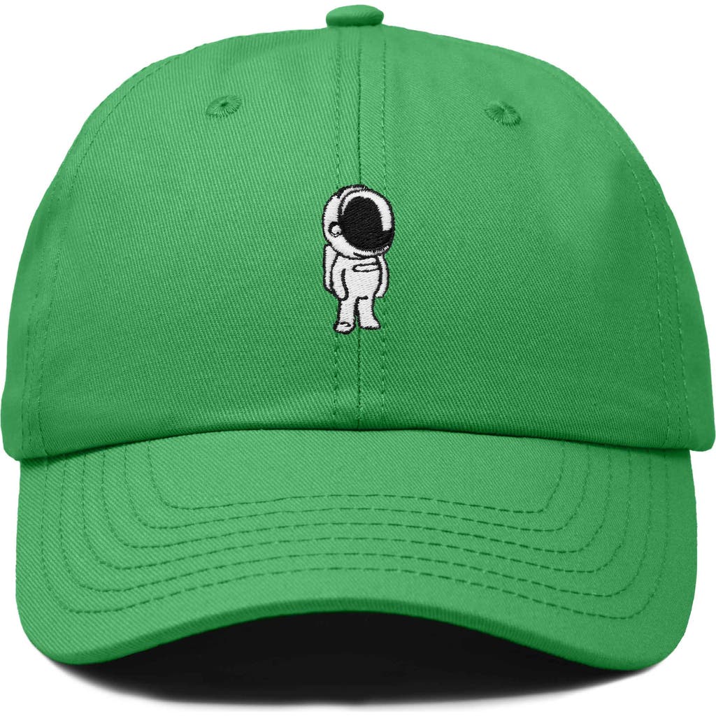 Dalix Astronaut Embroidered Space Hat In Kelly Green