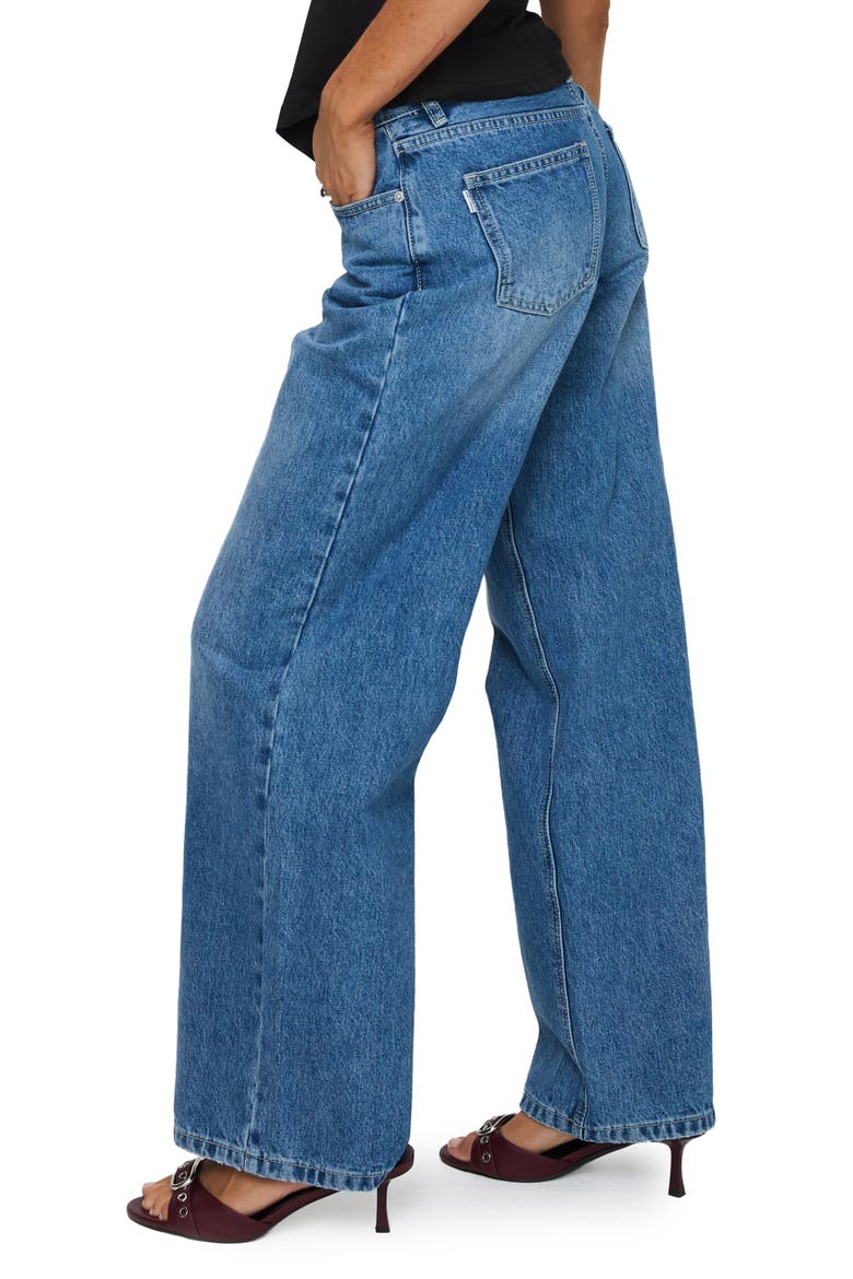 Serenitia Mid Rise Straight Leg Jeans, Alternate, color, MID BLUE WASH