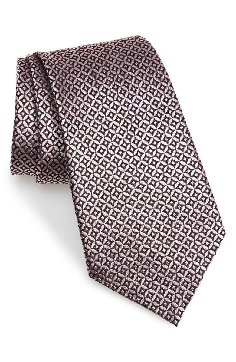 ZEGNA Ermenegildo Zegna Geometric Silk Tie, Main, color, 