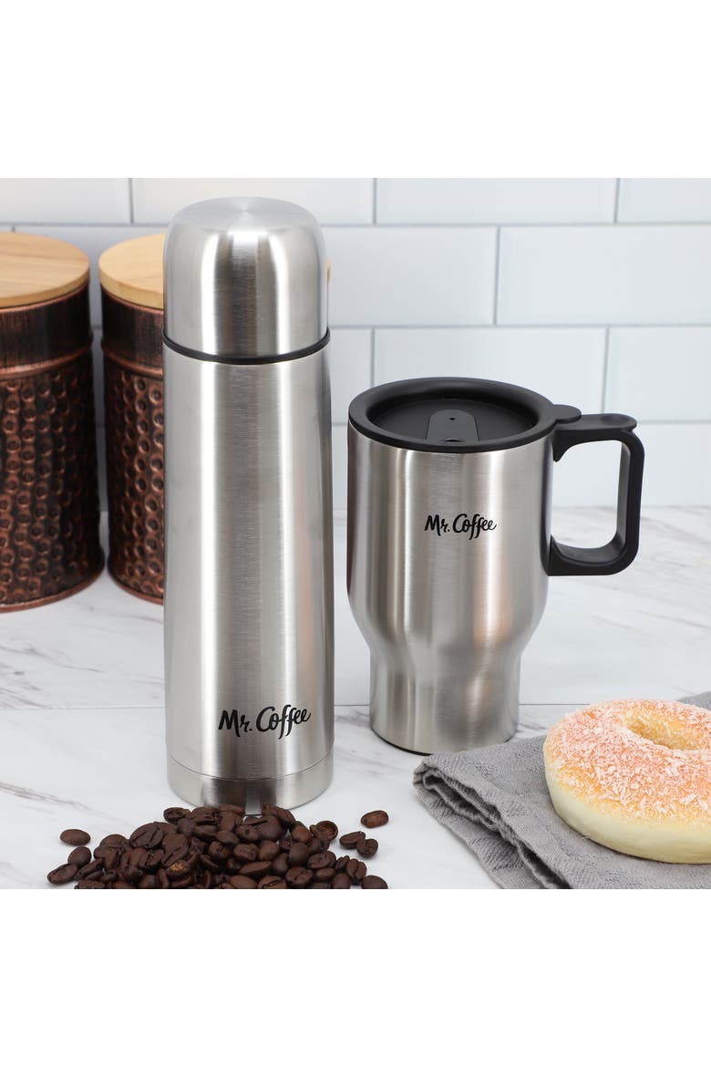 Javelin 2 Piece Thermal Bottle and Travel Mug, Alternate, color, Silver