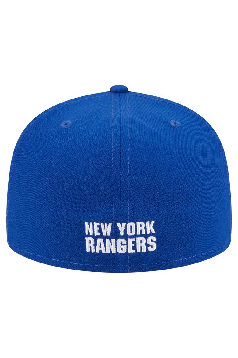 Men's New Era  Blue New York Rangers Deceptor 59FIFTY Fitted Hat, Alternate, color, Blue