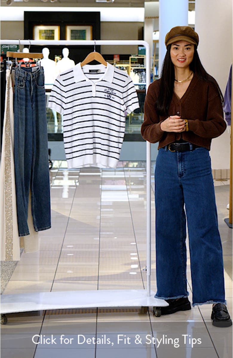 Natrissa Stripe Polo Sweater, sales video thumbnail