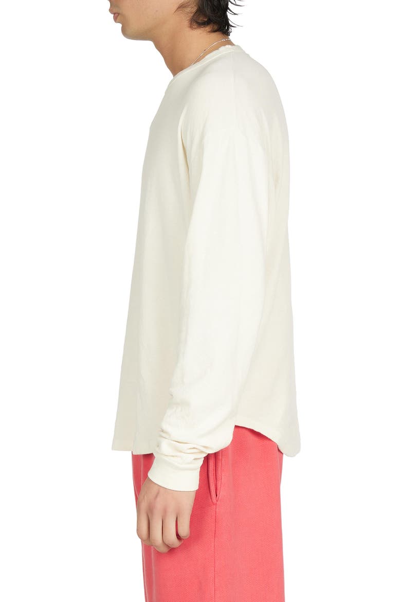 Double Jersey Baseball Hem Tee, Alternate, color, Ivory