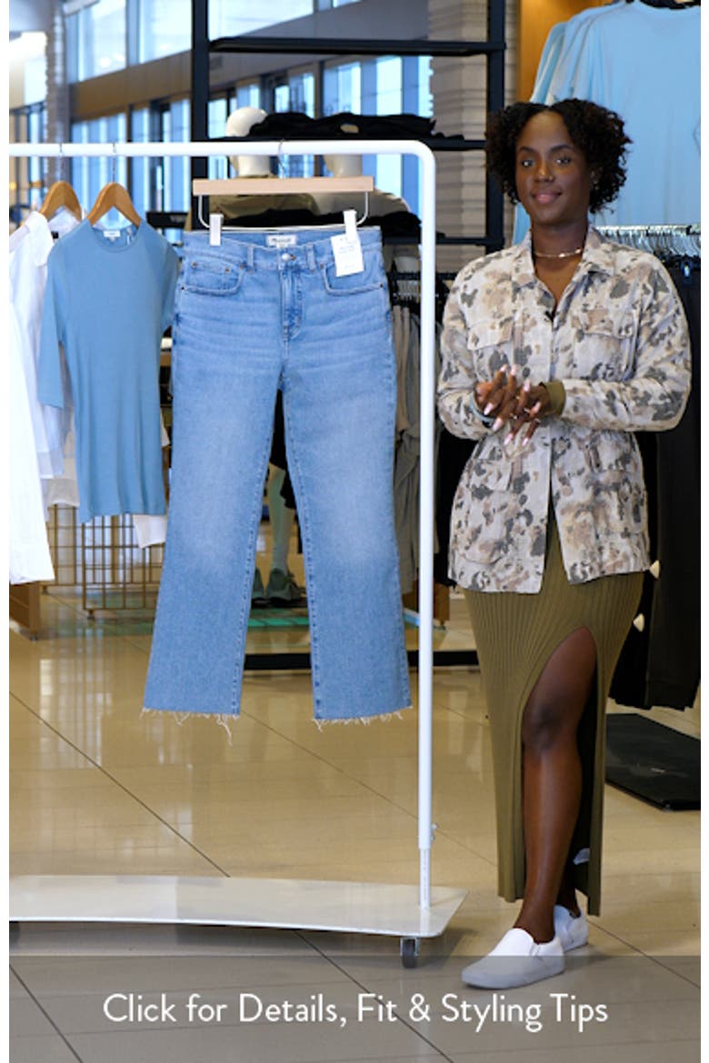 Kick Out Raw Hem Crop Jeans video