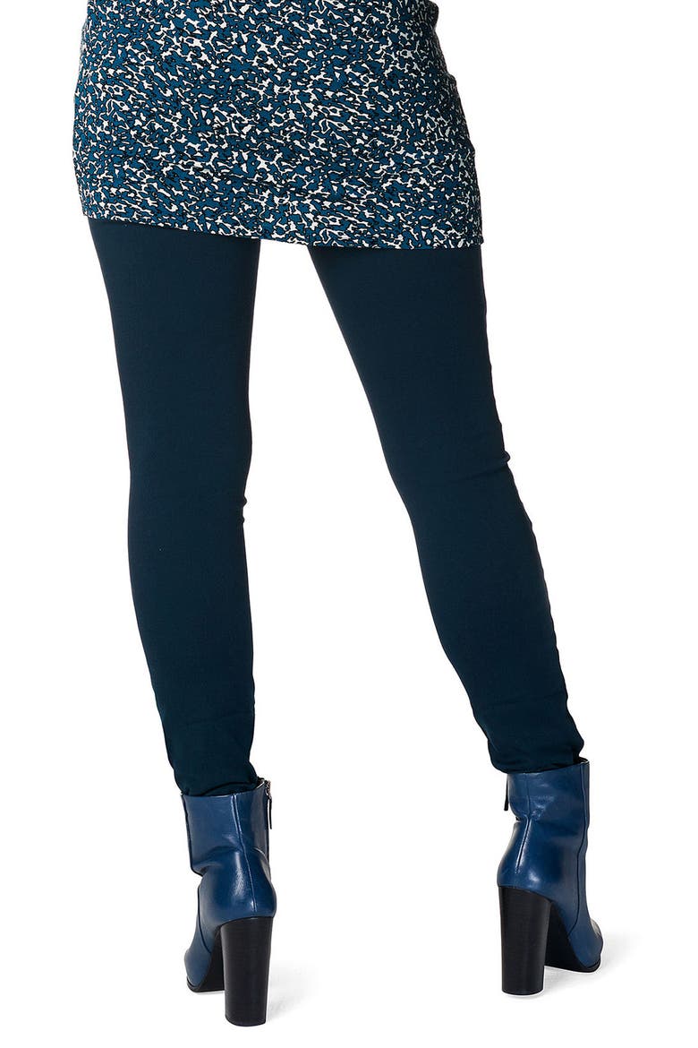 Bailey Over the Belly Slim Maternity Pants, Alternate, color, BLACK
