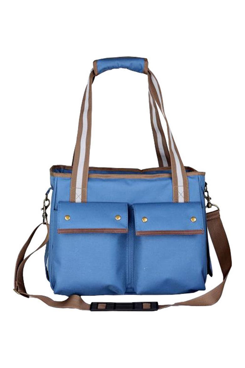 Blue Fashion Canvas Pet Carrier - Medium, Main, color, no color