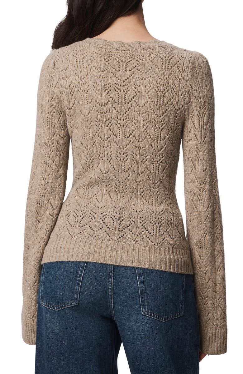 Splendid Rose Open Stitch Sweater, Alternate, color, Light Cedar Beige Heather