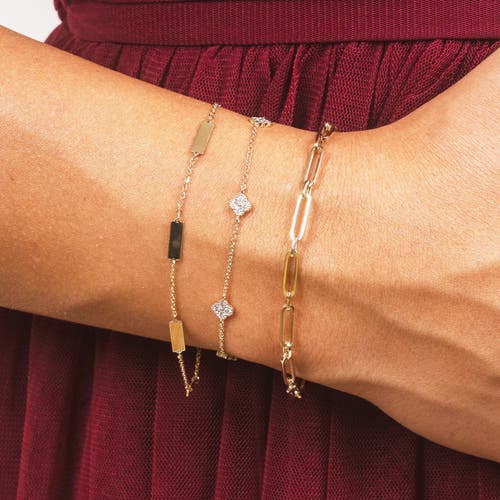 The Lovery Fine Jewelry Round Link Paperclip Bracelet In Gold