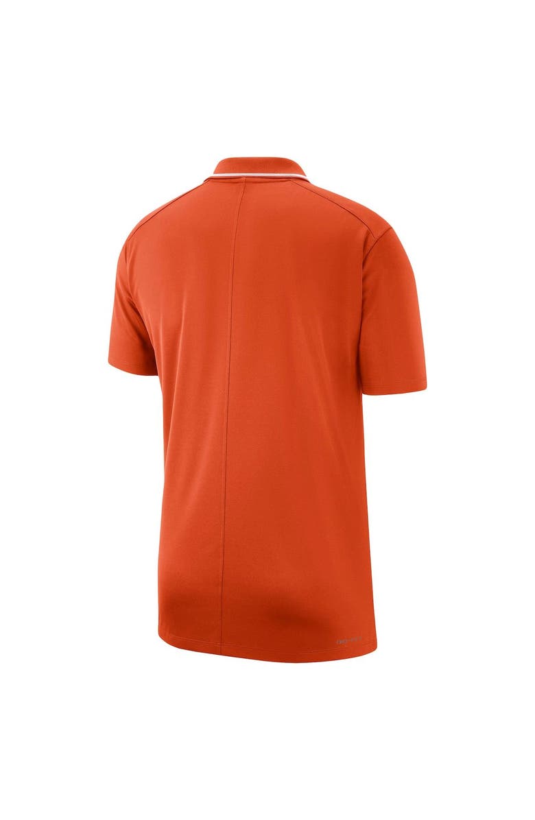 Nike Men's Nike Orange Clemson Tigers 2023 Coaches Performance Polo, Alternate, color, Orange