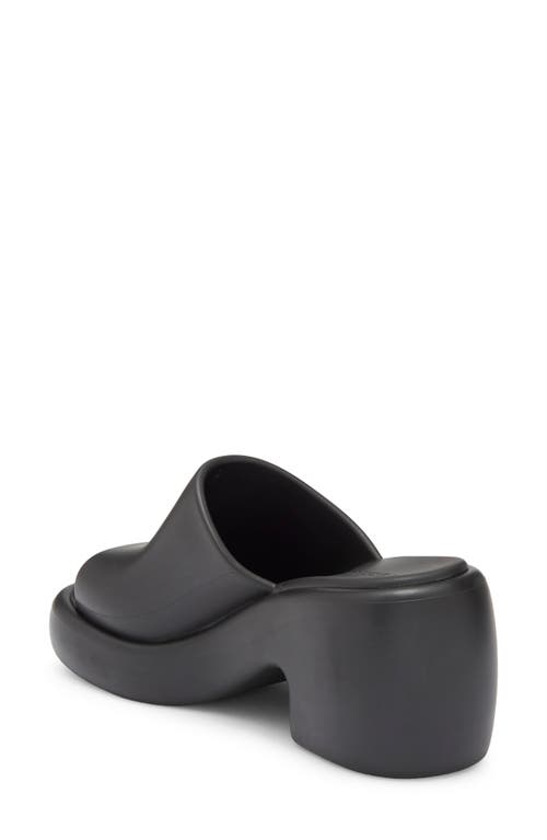 Ferragamo Deva Platform Slide Sandal In Black