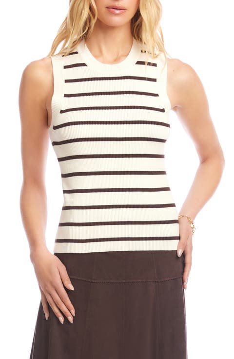 Stripe Rib Sweater Tank