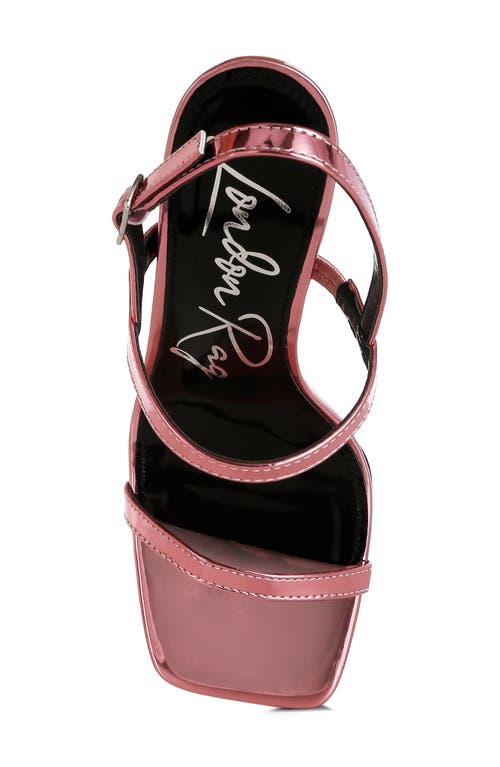London Rag Ladra Wedge Sandal In Pink