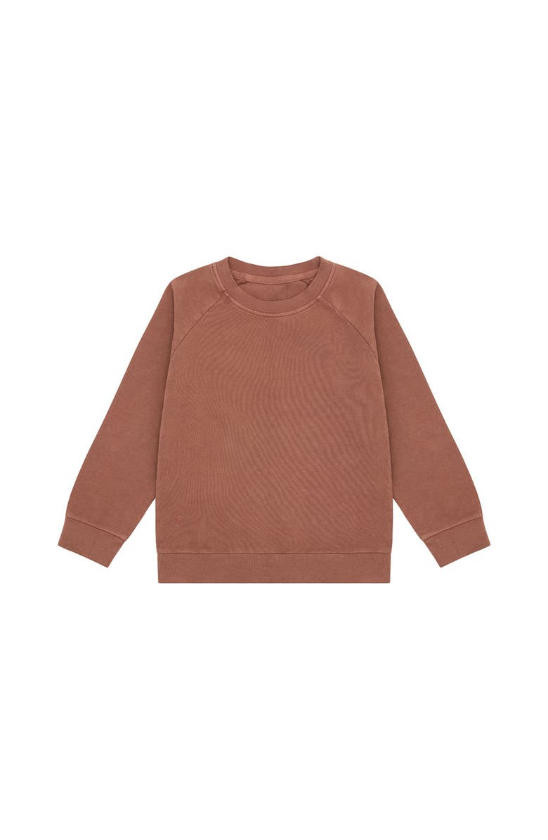 Vild House of Little Organic Cotton Pullover, Main, color, Clay Pink-Beetroot Plant Dye