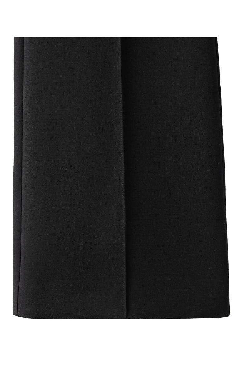 Seamed Straight Leg Crop Pants, Alternate, color, BLACK