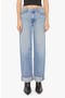 The Dodger Skimp High Waist Cuffed Hem Wide Leg Jeans