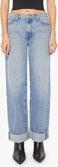 The Dodger Skimp High Waist Cuffed Hem Wide Leg Jeans