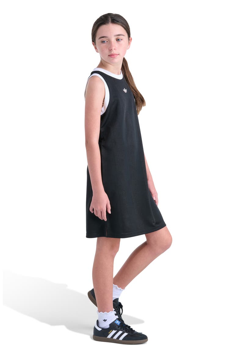 Kids' Archieve Jacquard Dress, Alternate, color, BLACK