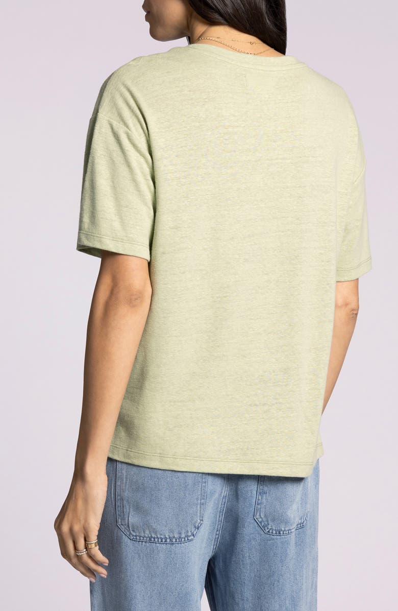 Thread & Supply Kay Oversize Linen Blend T-Shirt, Alternate, color, Aloe