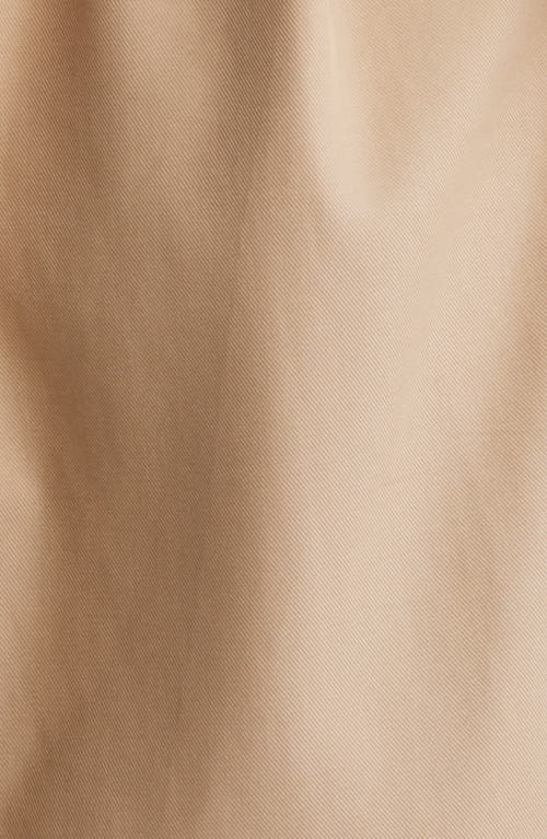 Theory Cotton Twill Trench Coat In Khaki