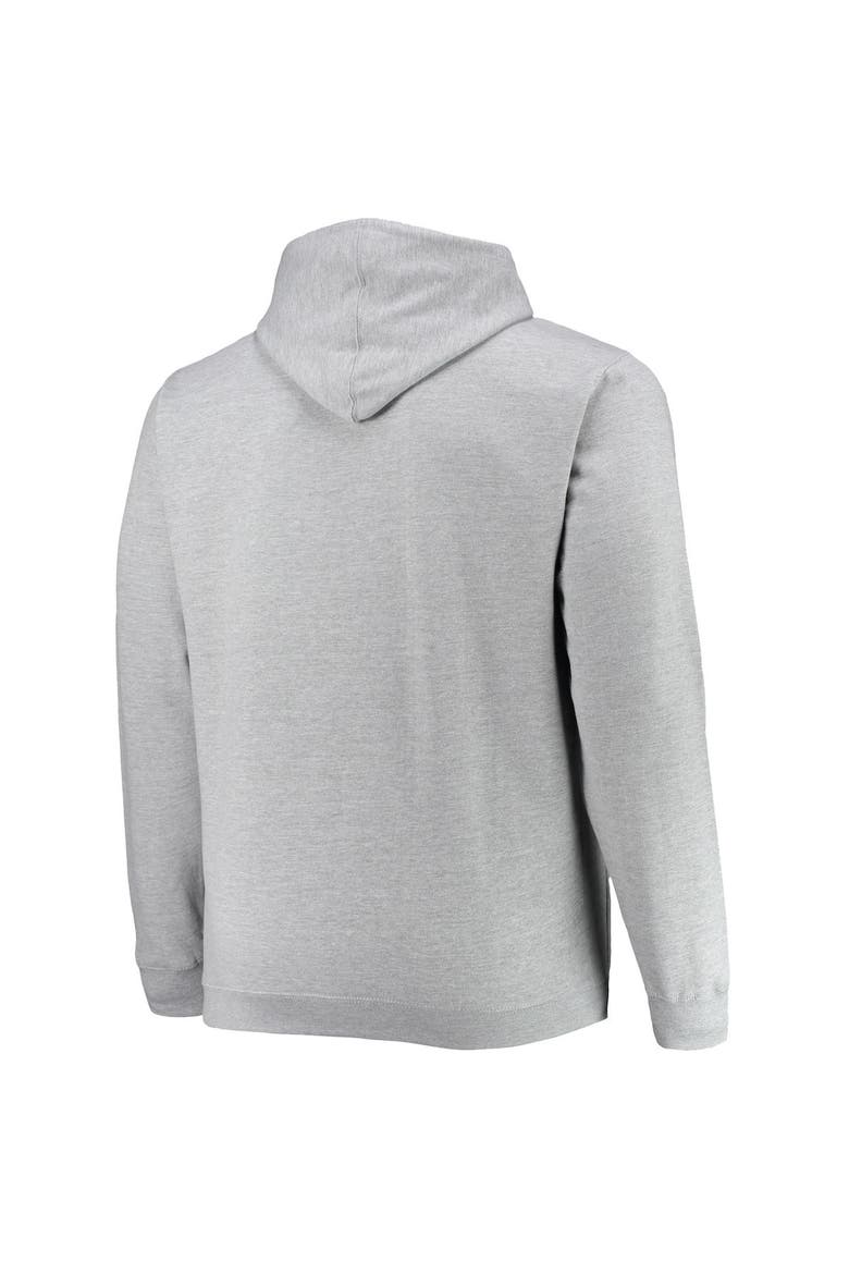 Men's Heathered Gray Philadelphia 76ers Big & Tall Heart & Soul Pullover Hoodie, Alternate, color, Heather Gray