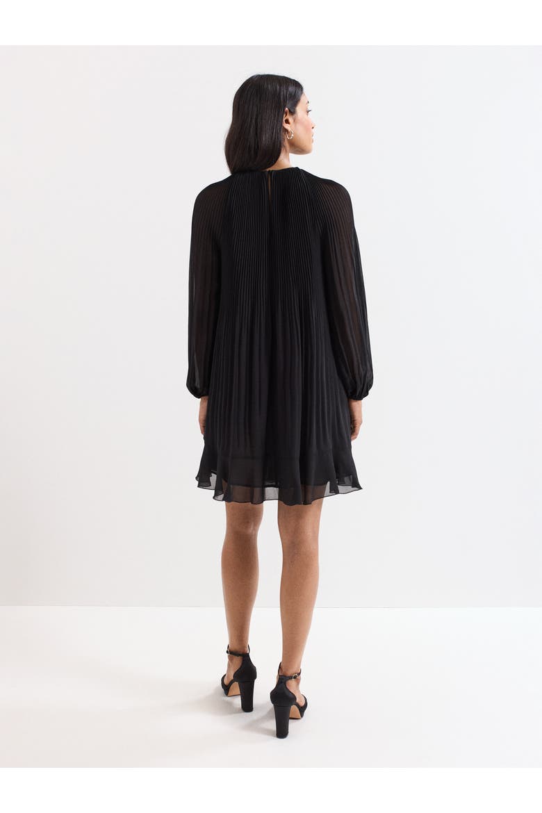 Layla Frill Swing Dress, Alternate, color, Black