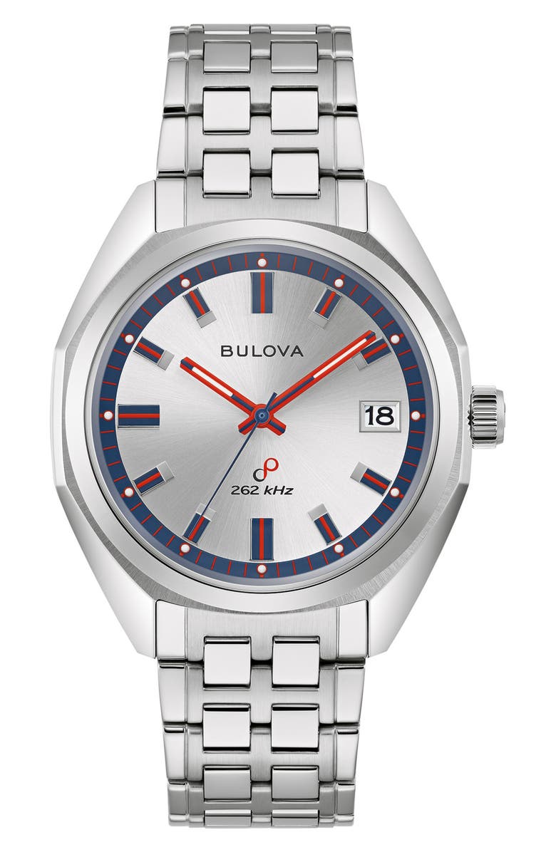 BULOVA Jet Star 1973 Bracelet Watch, 40mm, Main, color, Silver-Tone