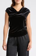 NORDSTROM RACK Velvet Cowl Neck Top