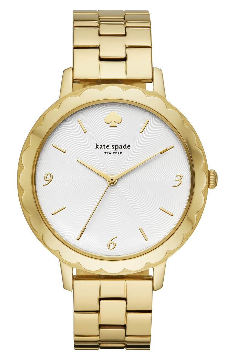 Kate Spade New York metro bracelet watch, 38mm, Main, color, Gold