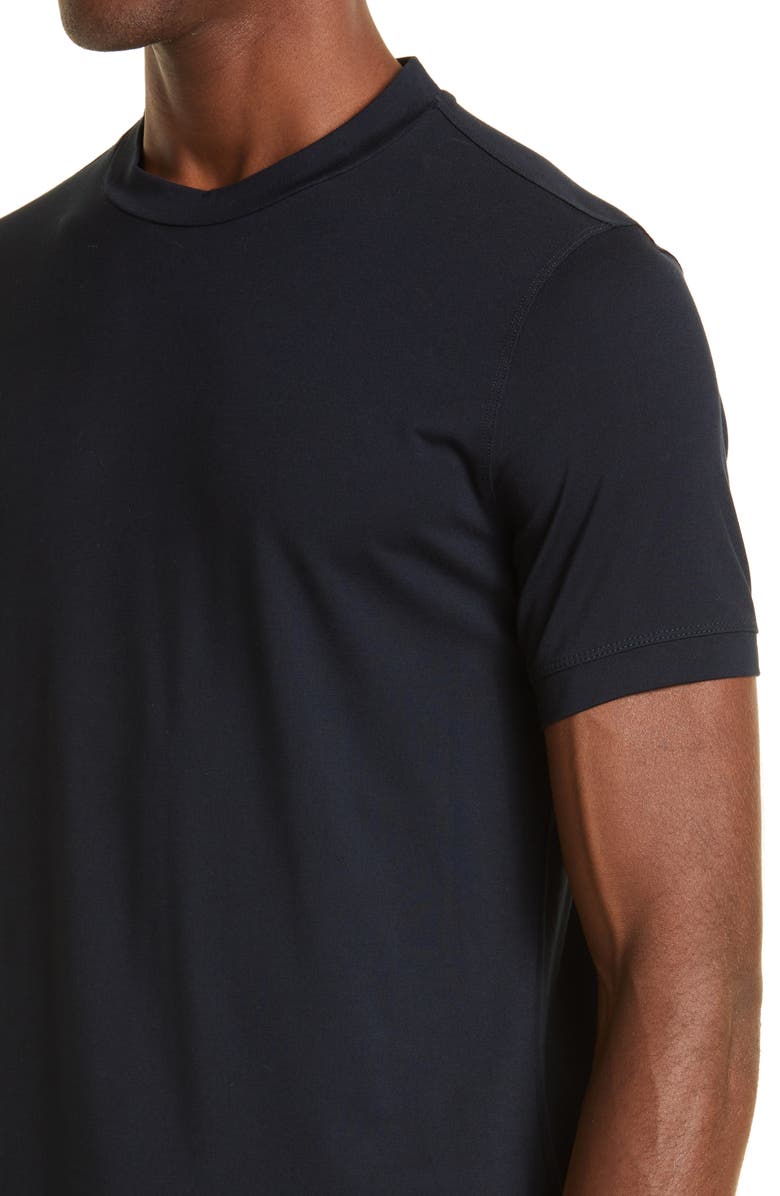 Emporio Armani Men's Navy Stretch Viscose T-Shirt, Alternate, color,