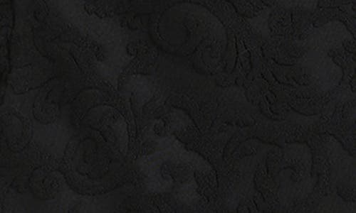 L Agence L'agence Coco Ornate Terry Skirted Bikini Bottoms In Black