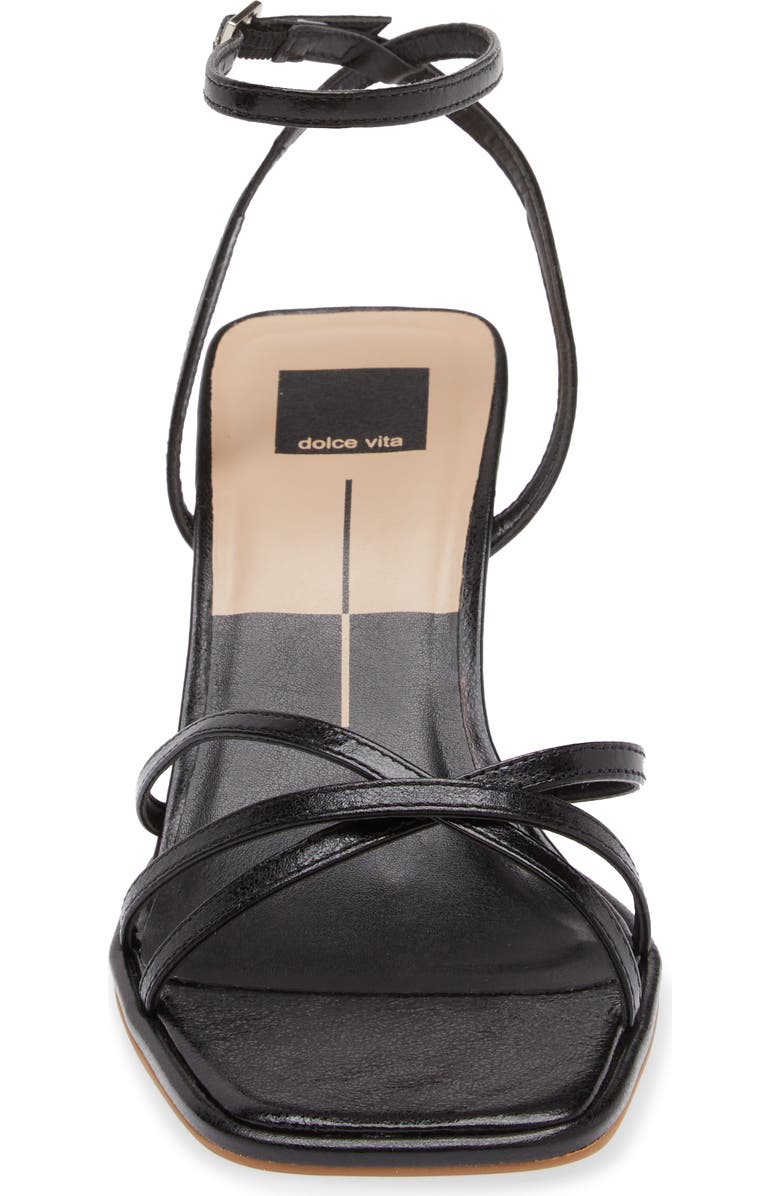 Dolce Vita Manji Ankle Strap Sandal, Alternate, color, Midnight Patent Leather