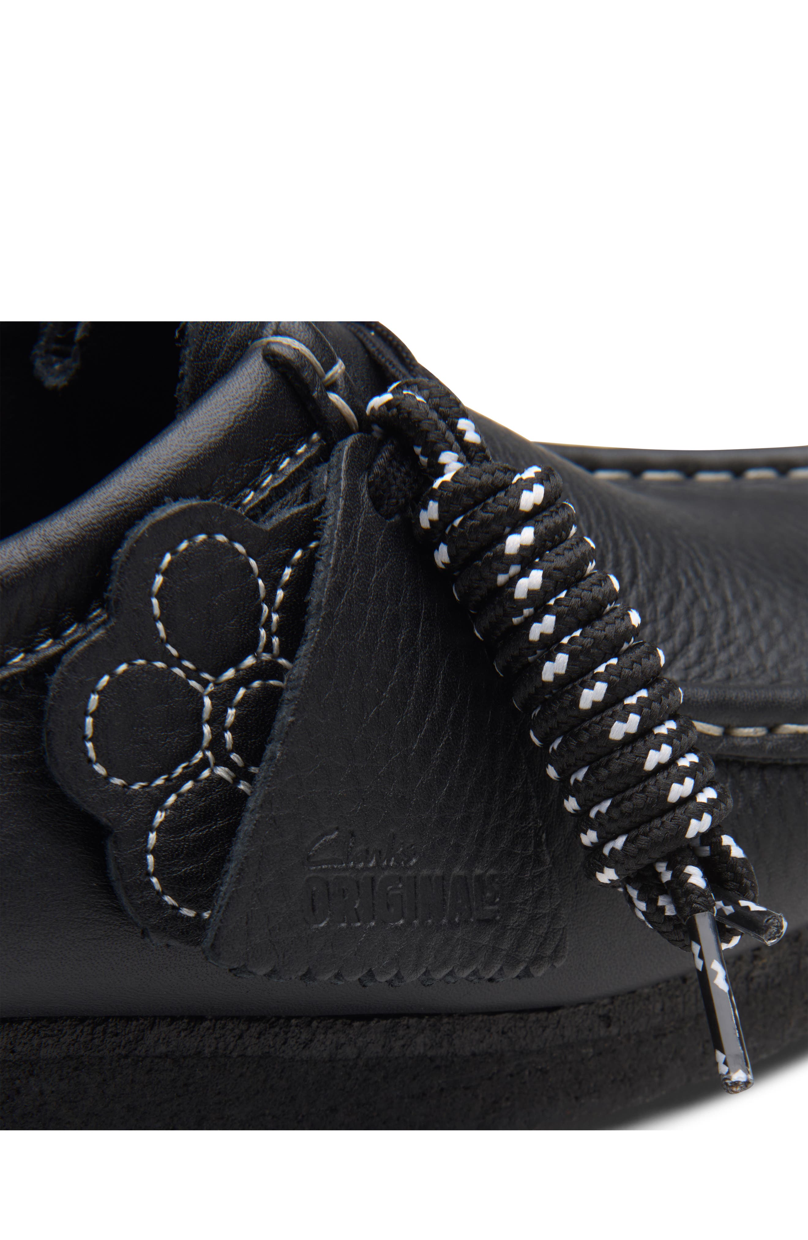 Clarks<sup>®</sup> Originals Wallabee Chukka Boot, Alternate, color, Black Tumbled Leather