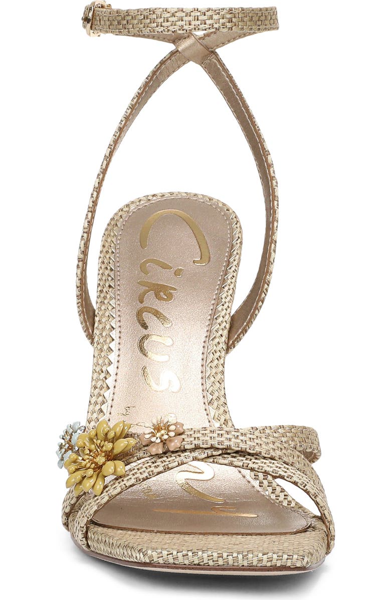 Circus NY by Sam Edelman Bria Flora Ankle Strap Sandal, Alternate, color, Light Natural