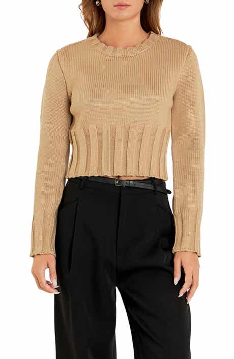 Cutout Crop Sweater