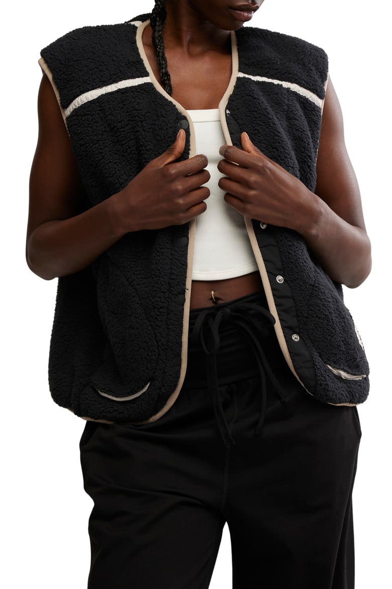 FP Movement Mountain High Water Resistant Vest, Main, color, BLACK